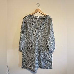 Lands End Gorgeous Beaded Embellished Tunic Top